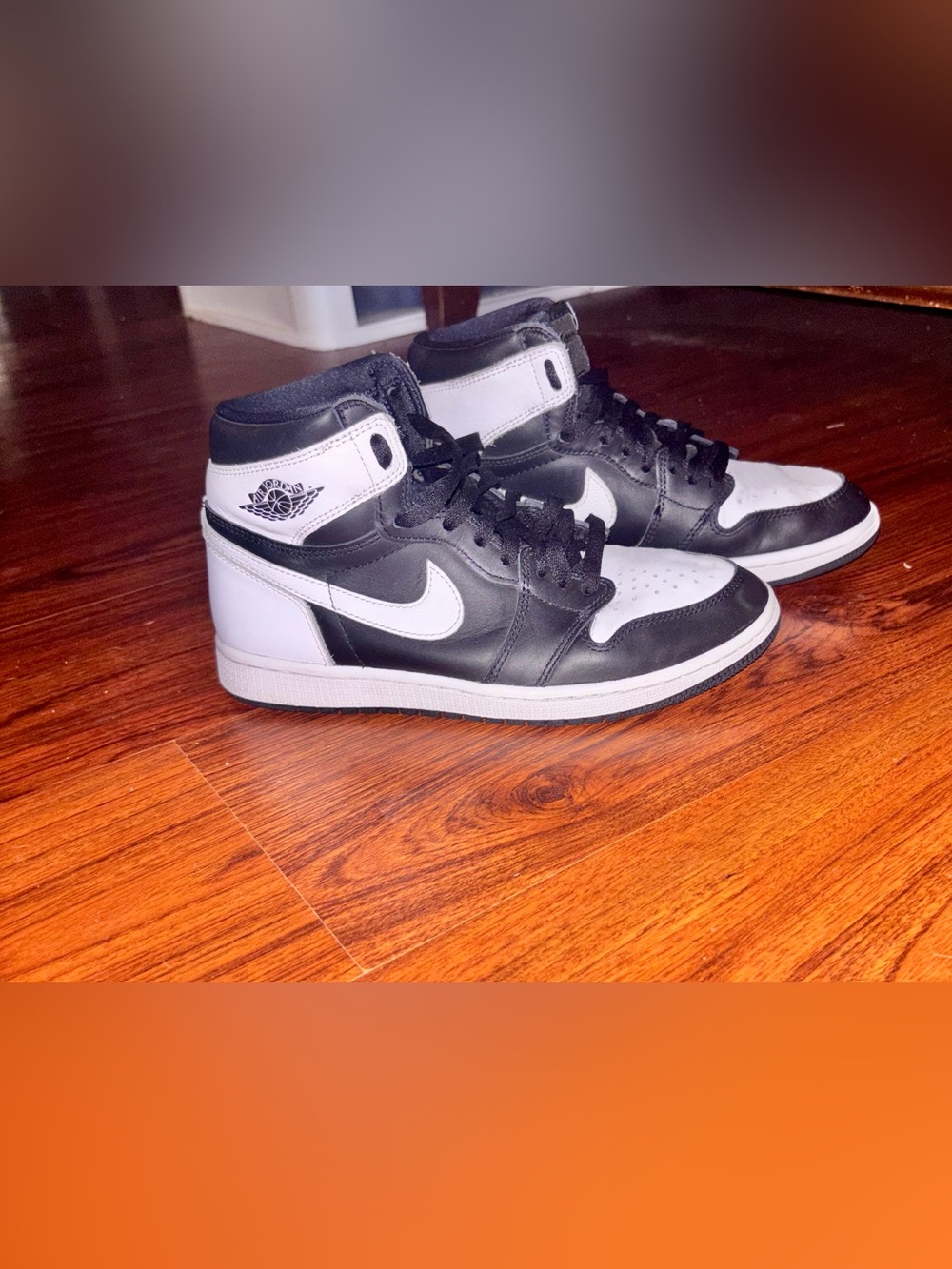 Nike Air Jordan 1 High - Black & White Men's Sneakers